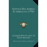 Notice Des Arbres Et Arbustes (1790)