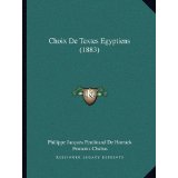 Choix de Textes Egyptiens (1883)