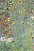 Klimt Journal #3: Cool Artist Gifts - Farm Garden with Sunflowers Gustav Klimt Notebook Journal To Write In 6x9