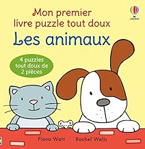 Les animaux - Mon premier livre puzzles tout doux - Dès 1 an