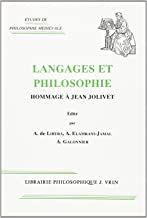 Langages Et Philosophie: Hommage a Jean Jolivet: Hommage à Jean Jolivet