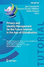 Privacy and Identity Management for the Future Internet in the Age of Globalisation: 9th Ifip Wg 9.2, 9.5, 9.6/11.7, 11.4, 11.6/Sig 9.2.2 ... 7-12, 2014, Revised Selected Papers: 457