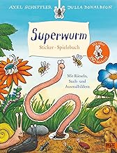 Superwurm. Sticker-Spielebuch: Mit Rätseln, Such- und Ausmalbildern und über 350 Stickern