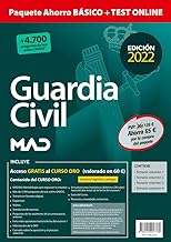 Paquete Ahorro BÁSICO Guardia Civil 2022. Ahorra 65 € (incluye Temario volúmenes 1, 2, 3 y 4; y acceso gratis a Curso Oro con test online)