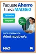 Paquete Ahorro (LIBRERÍA) Curso MAD360 + Libros PAPEL Administrativo/a (acceso libre) Junta Andalucía