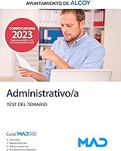 Administrativo/a del Ayuntamiento de Alcoy. Test del temario