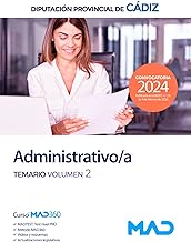 Administrativo/a de la Diputación Provincial de Cádiz. Temario volumen 2