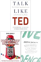 Talk Like TED, Predictably Irrational, Creative Confidence 3 Books Collection Set