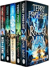 Terry Pratchett Discworld Novels Series 3 - 5 Books Collection Set (Reaper Man, Witches Abroad, Small Gods, Lords And Ladies, Men At Arms)