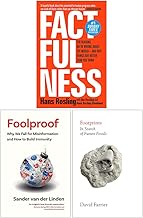 Factfulness Ten Reasons We're Wrong About The World, [Hardcover] Foolproof & [Hardcover] Footprints 3 Books Collection Set