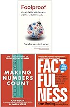 Foolproof [Hardcover], Making Numbers Count [Hardcover] & Factfulness Ten Reasons We're Wrong About The World 3 Books Collection Set