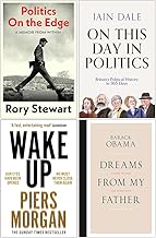 Politics on the Edge, On This Day in Politics[Hardcover], Wake Up & [Hardcover] Dreams From My Father 4 Books Collection Set